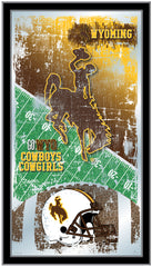 Wyoming Cowboys Football Mirror by Holland Bar Stool Company Home Sports Decor for him