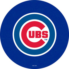 MLB's Chicago Cubs logo L214 Chrome pub table from Holland Bar Stool Co. Top View