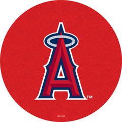 MLB's Los Angeles Angels L217 Black Wrinkle Pub Table from Holland Bar Stool Co. Top View