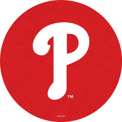 MLB's Philadelphia Phillies L217 Black Wrinkle Pub Table from Holland Bar Stool Co. Top View