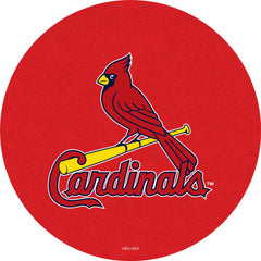 MLB's St Louis Cardinals logo L214 Chrome pub table from Holland Bar Stool Co. Top View