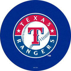 MLB's Texas Rangers L217 Black Wrinkle Pub Table from Holland Bar Stool Co. Top View