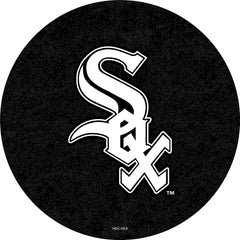 MLB's Chicago White Sox L216 Black Wrinkle Pub Table from Holland Bar Stool Co. Top View