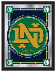 Notre Dame Vintage Logo Mirror by Holland Bar Stool Company