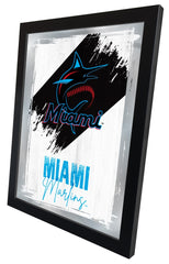 Miami Marlins MLB Wall Logo Mirror