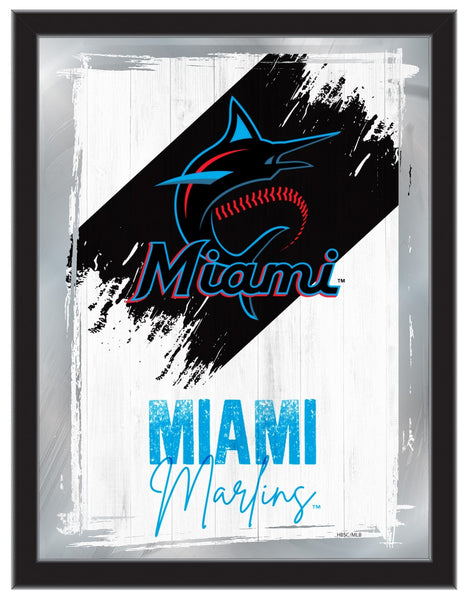 Miami Marlins: Team Spirit - Framed Mirrored Wall Sign - The Fan-Brand