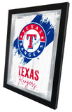 Texas Rangers MLB Wall Logo Mirror