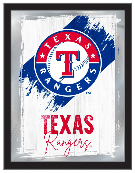 Texas Rangers MLB Wall Logo Mirror