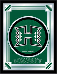 Hawaii Rainbow Warriors Logo Mirror by Holland Bar Stool Company