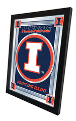 Illinois Fighting Illini Logo Mirror Side View by Holland Bar Stool Company