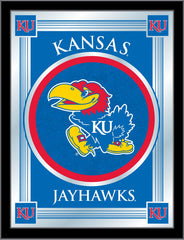 Kansas Jayhawks Logo Mirror by Holland Bar Stool Company