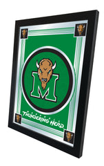 Marshall University Thundering Herd Officially Licensed Logo Bar Mirror Wall Decor Side View