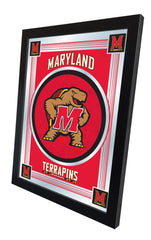 Maryland Terrapins Logo Mirror Side View by Holland Bar Stool Company