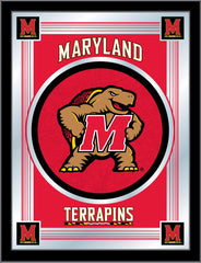 Maryland Terrapins Logo Mirror by Holland Bar Stool Company