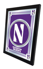 Northwestern Wildcats Logo Mirror Side View by Holland Bar Stool Company