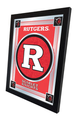 Rutgers Scarlet Knights Logo Mirror Side View by Holland Bar Stool Company