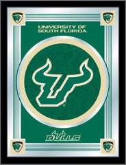 University of South Florida Bulls Logo Mirror | SF Bulls Bar Mirror Hanging Wall Decor