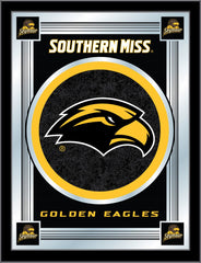 University of Southern Miss Golden Eagles Logo Mirror | Miss Golden Eagles Bar Mirror Hanging Wall Decor