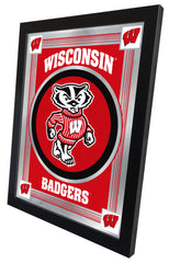 University of Wisconsin Badgers Logo Mirror Side View by Holland Bar Stool Company