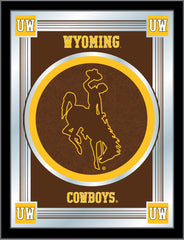 Wyoming Cowboys Logo Mirror by Holland Bar Stool Company