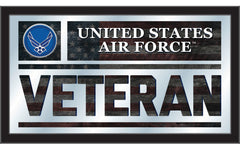 United States Air Force Veteran Wall Mirror by Holland Bar Stool Company