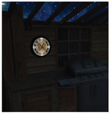 North Dakota Fighting Hawks Logo LED Clock | LED Outdoor Clock