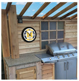 West Virginia Mountaineers Logo LED Clock | LED Outdoor Clock