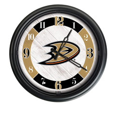 Anaheim Ducks Logo Indoor/Outdoor Logo LED Clock from Holland Bar Stool Co Home Sports Decor for gifts