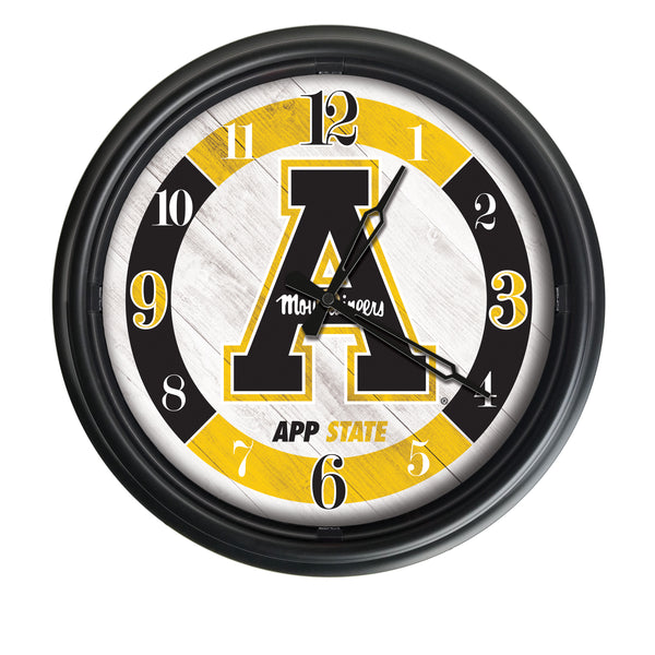 Appalachian State Mountaineers Logo LED Clock | LED Outdoor Clock