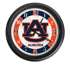 Auburn Tigers Logo Indoor/Outdoor Logo LED Clock from Holland Bar Stool Co Home Sports Decor for gifts