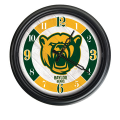 Baylor Bears Logo Indoor/Outdoor Logo LED Clock from Holland Bar Stool Co Home Sports Decor for gifts