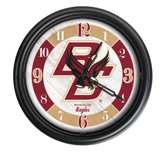 Boston College Eagles Logo Indoor/Outdoor Logo LED Clock from Holland Bar Stool Co Home Sports Decor for gifts