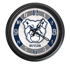 Butler Bulldogs Logo Indoor/Outdoor Logo LED Clock from Holland Bar Stool Co Home Sports Decor for gifts