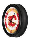 Calgary Flames Logo LED Clock | LED Outdoor Clock