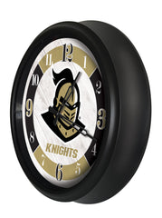 UCF Knights Logo LED Outdoor Clock by Holland Bar Stool Company Home Sports Decor Gift Idea Side View