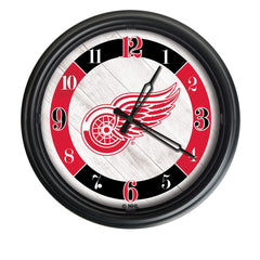 Detroit Red Wings Logo Indoor/Outdoor Logo LED Clock from Holland Bar Stool Co Home Sports Decor for gifts