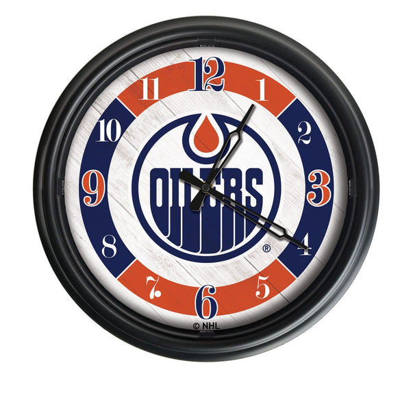 Edmonton Oilers Logo LED Clock | LED Outdoor Clock