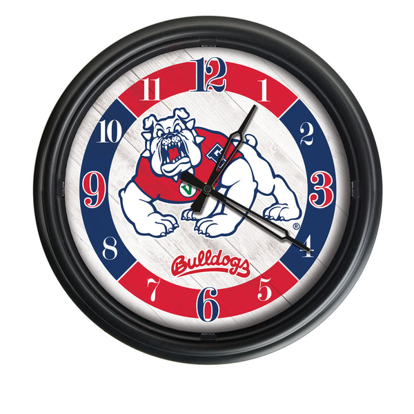 Fresno State Bulldogs Logo LED Clock | LED Outdoor Clock