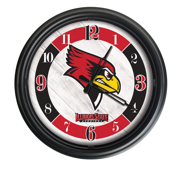 Illinois State Redbirds Logo LED Clock | LED Outdoor Clock