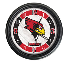 Illinois State University Redbirds Logo Indoor/Outdoor Logo LED Clock from Holland Bar Stool Co Home Sports Decor for gifts
