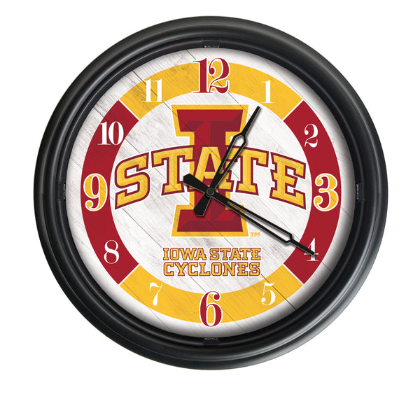 Iowa State Cyclones Logo LED Clock | LED Outdoor Clock