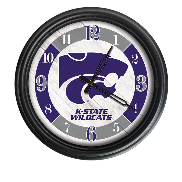 Kansas State Wildcats Logo LED Clock | LED Outdoor Clock