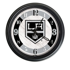 Los Angeles Kings Logo Indoor/Outdoor Logo LED Clock from Holland Bar Stool Co Home Sports Decor for gifts