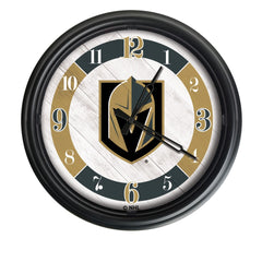 Vegas Golden Knights Logo Indoor/Outdoor Logo LED Clock from Holland Bar Stool Co Home Sports Decor for gifts