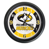 Michigan Tech Huskies Logo LED Clock | LED Outdoor Clock