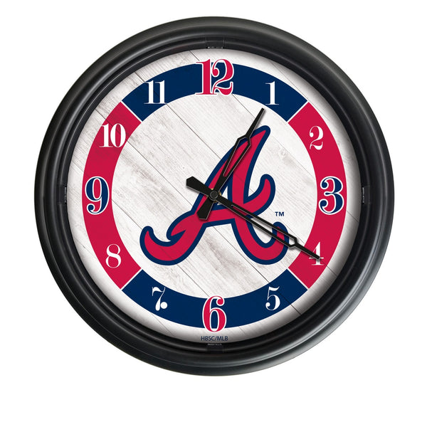 Atlanta Braves Logo LED Clock | MLB LED Outdoor Clock