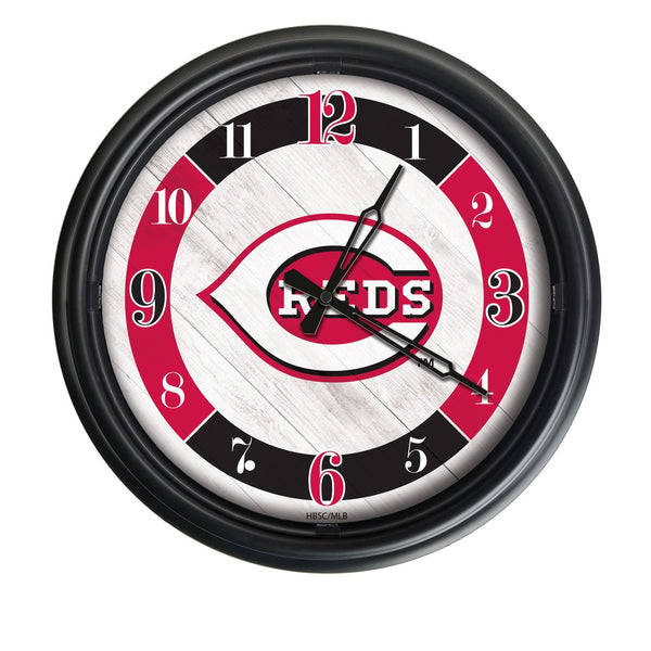 Cincinnati Reds Logo LED Clock | MLB LED Outdoor Clock