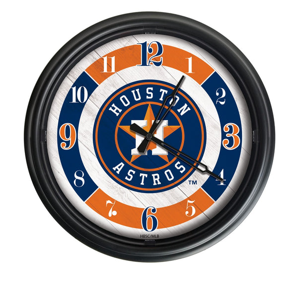 Houston Astros Logo LED Clock | MLB LED Outdoor Clock