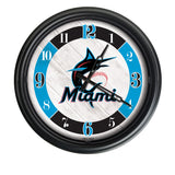Miami Marlins Logo LED Clock | MLB LED Outdoor Clock