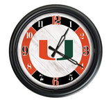 Miami Hurricanes Logo LED Clock | LED Outdoor Clock